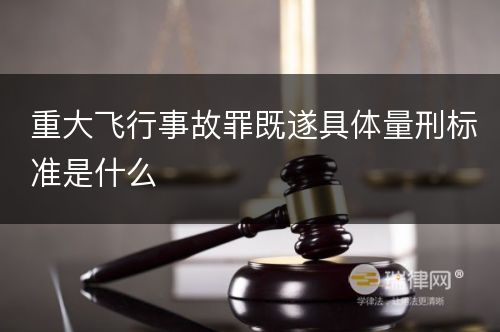 重大飞行事故罪既遂具体量刑标准是什么