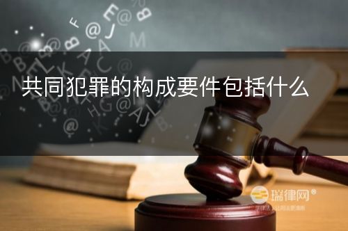 共同犯罪的构成要件包括什么