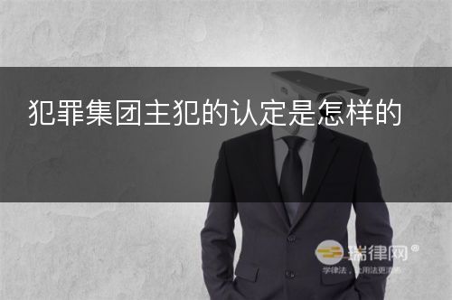 犯罪集团主犯的认定是怎样的