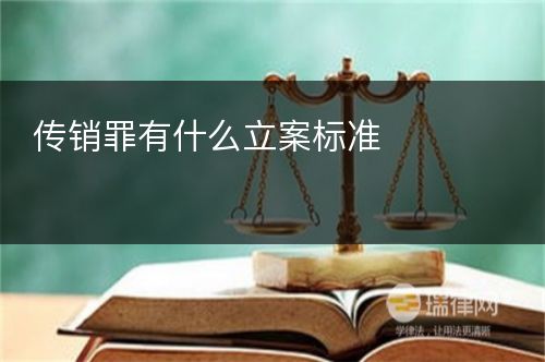 传销罪有什么立案标准