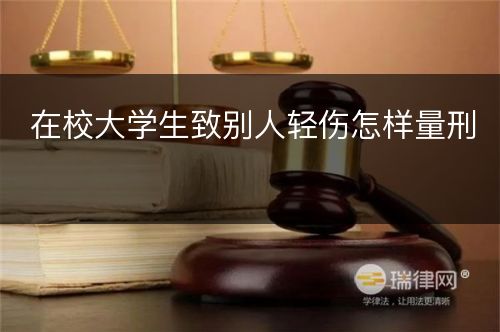 在校大学生致别人轻伤怎样量刑