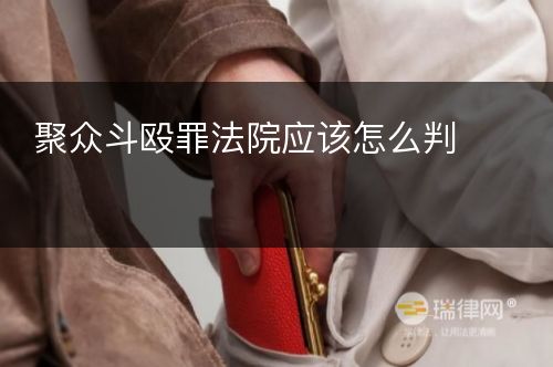 聚众斗殴罪法院应该怎么判