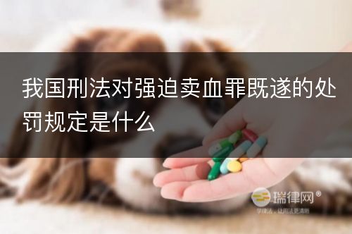 我国刑法对强迫卖血罪既遂的处罚规定是什么