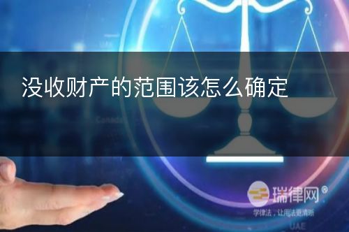 没收财产的范围该怎么确定