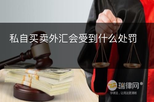 私自买卖外汇会受到什么处罚