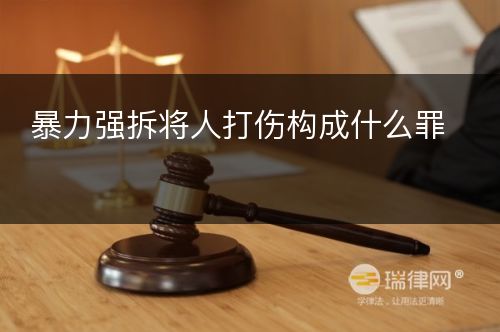 暴力强拆将人打伤构成什么罪