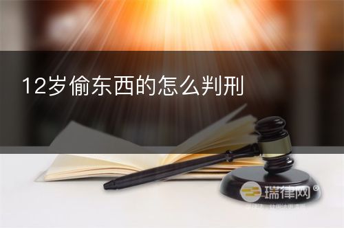 12岁偷东西的怎么判刑