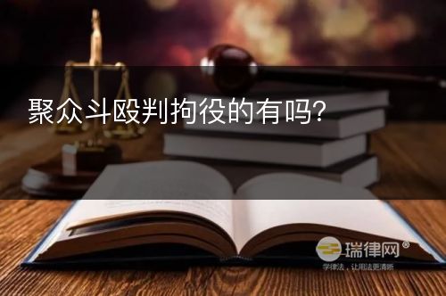 聚众斗殴判拘役的有吗？