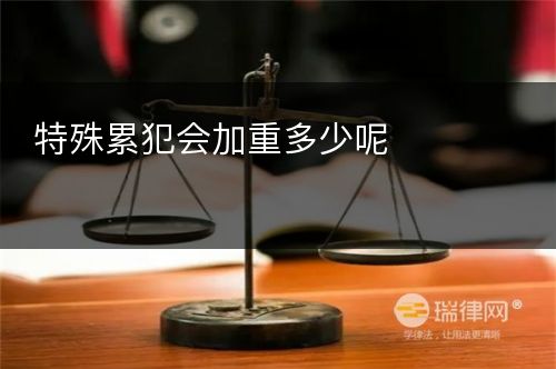 特殊累犯会加重多少呢