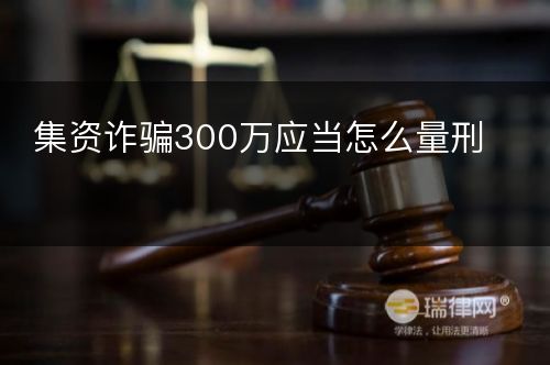 集资诈骗300万应当怎么量刑