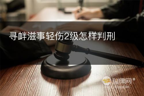 寻衅滋事轻伤2级怎样判刑