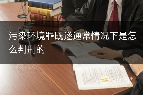 污染环境罪既遂通常情况下是怎么判刑的