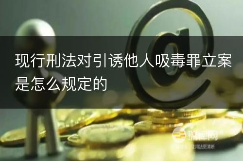 现行刑法对引诱他人吸毒罪立案是怎么规定的