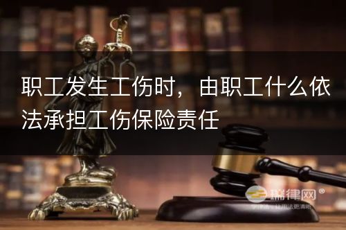 职工发生工伤时，由职工什么依法承担工伤保险责任