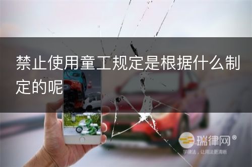 禁止使用童工规定是根据什么制定的呢