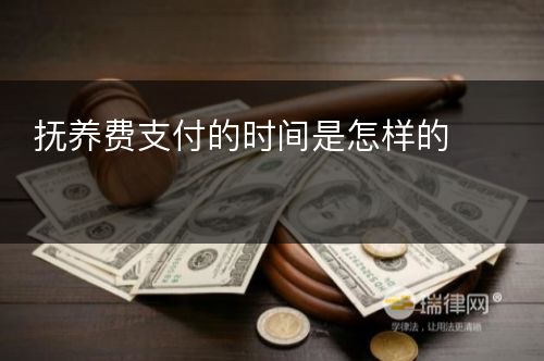 抚养费支付的时间是怎样的