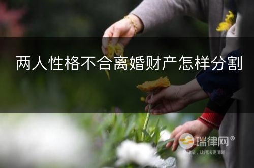 两人性格不合离婚财产怎样分割