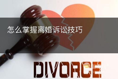 怎么掌握离婚诉讼技巧