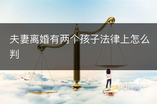 夫妻离婚有两个孩子法律上怎么判