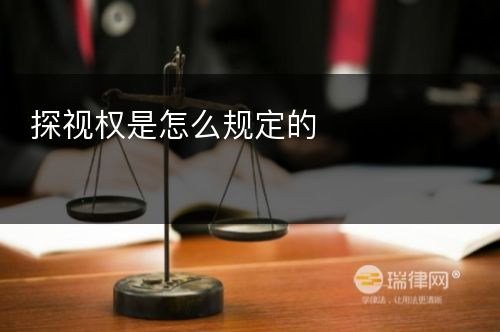 探视权是怎么规定的