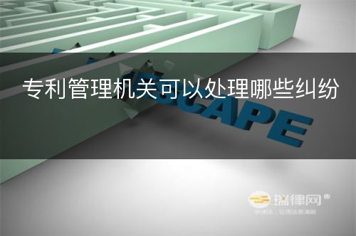 专利管理机关可以处理哪些纠纷