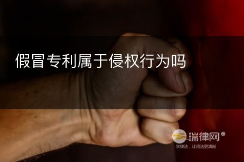 假冒专利属于侵权行为吗