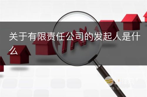 关于有限责任公司的发起人是什么