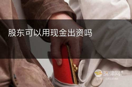 股东可以用现金出资吗