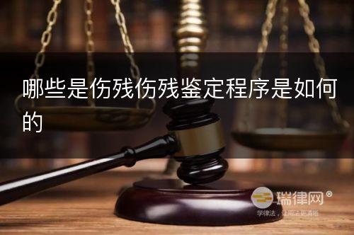 哪些是伤残伤残鉴定程序是如何的