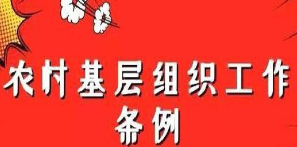 2019年农村基层组织工作条例政策全文