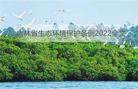 吉林省生态环境保护条例2022全文